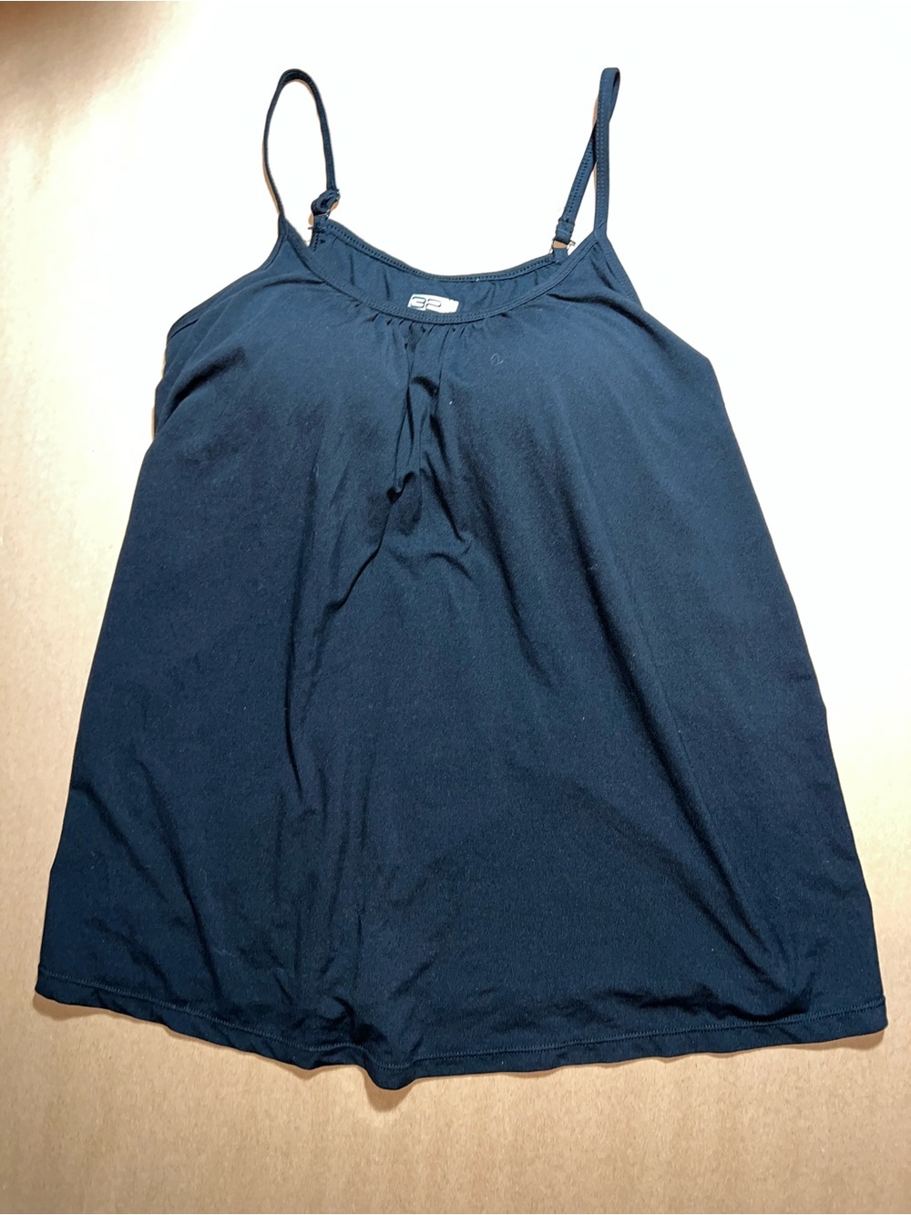 Women's black Spaghetti Strap Tank Top